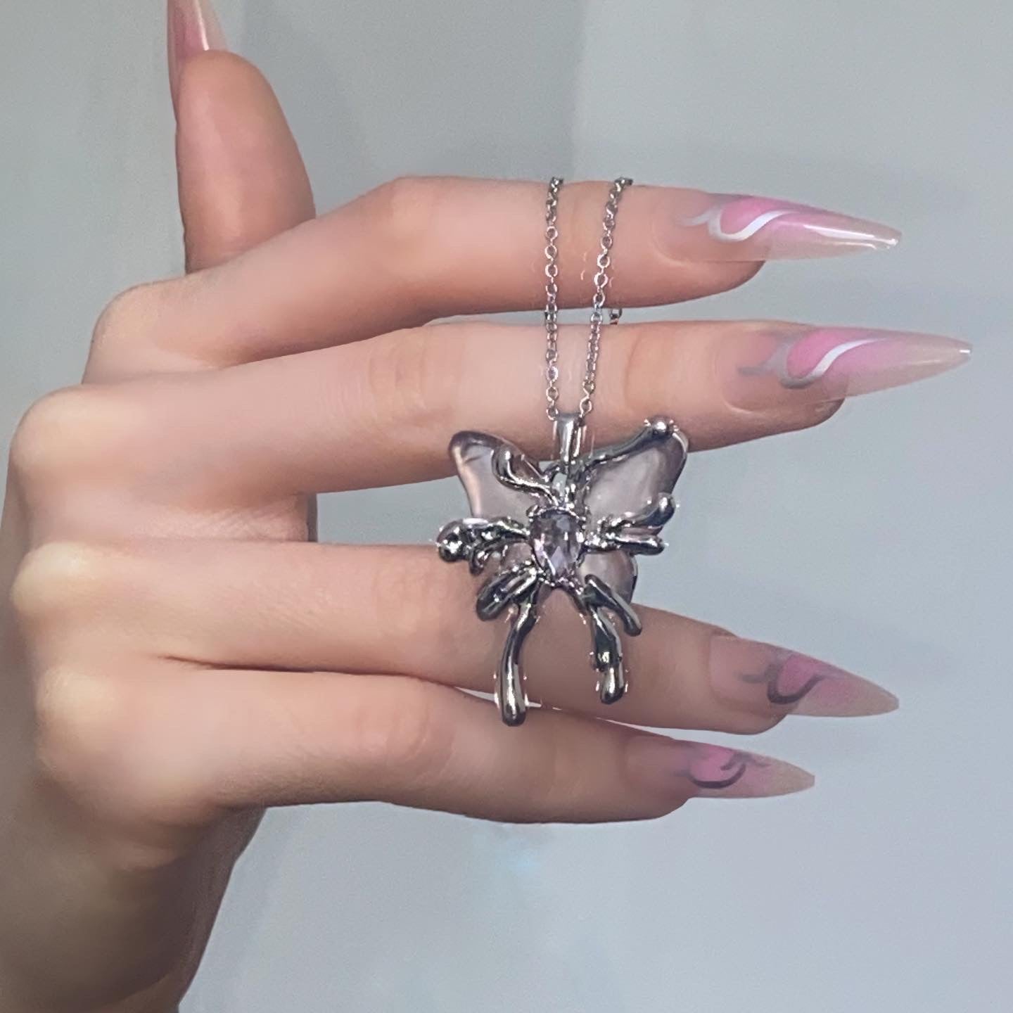 Pembe Taş Harajuku Kolye